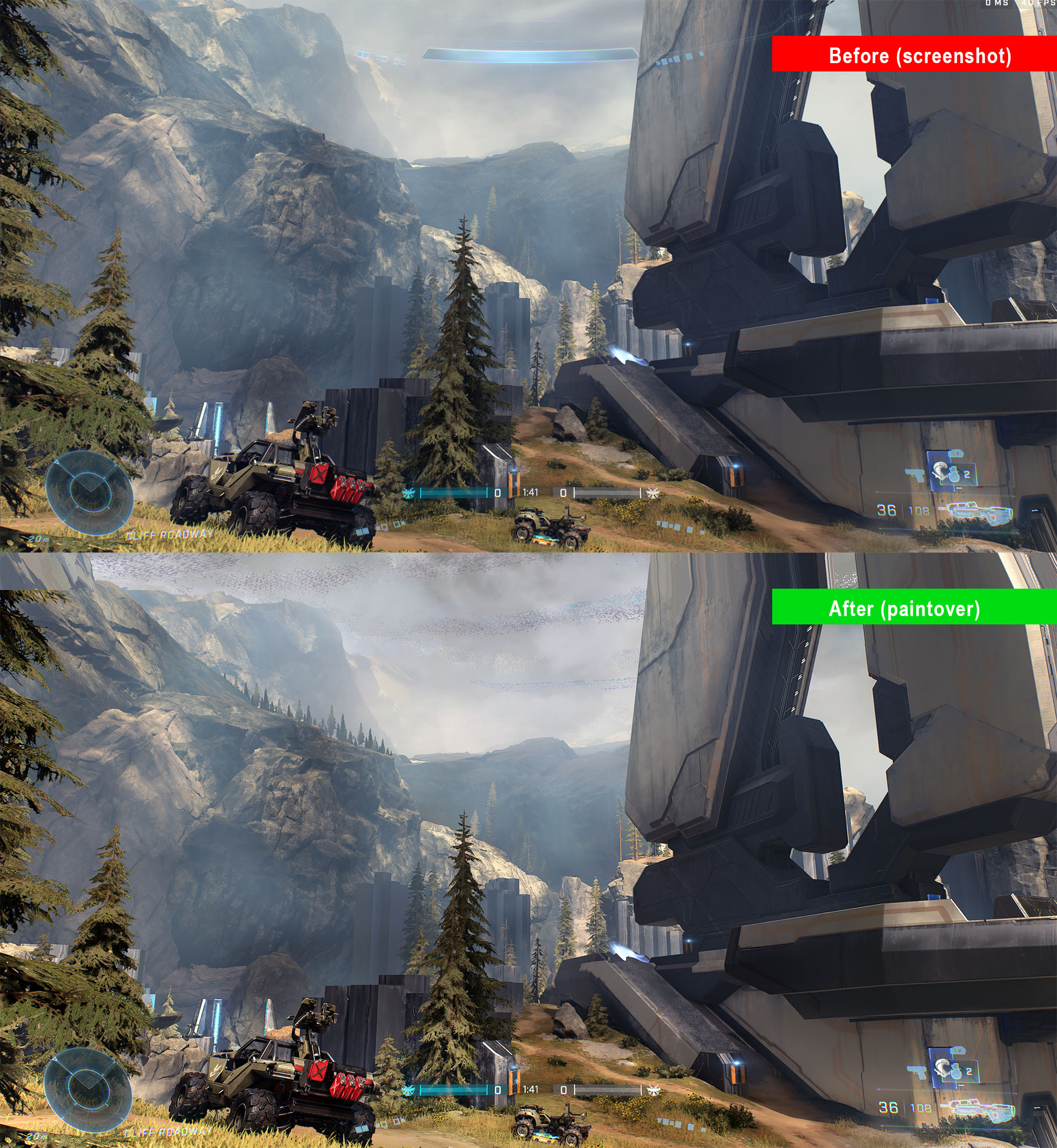 Live multiplayer environment — before & after