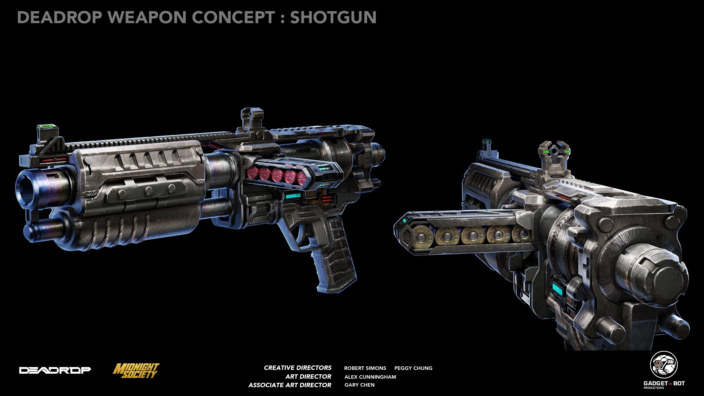 Inkeddeadrop shotgun artstation