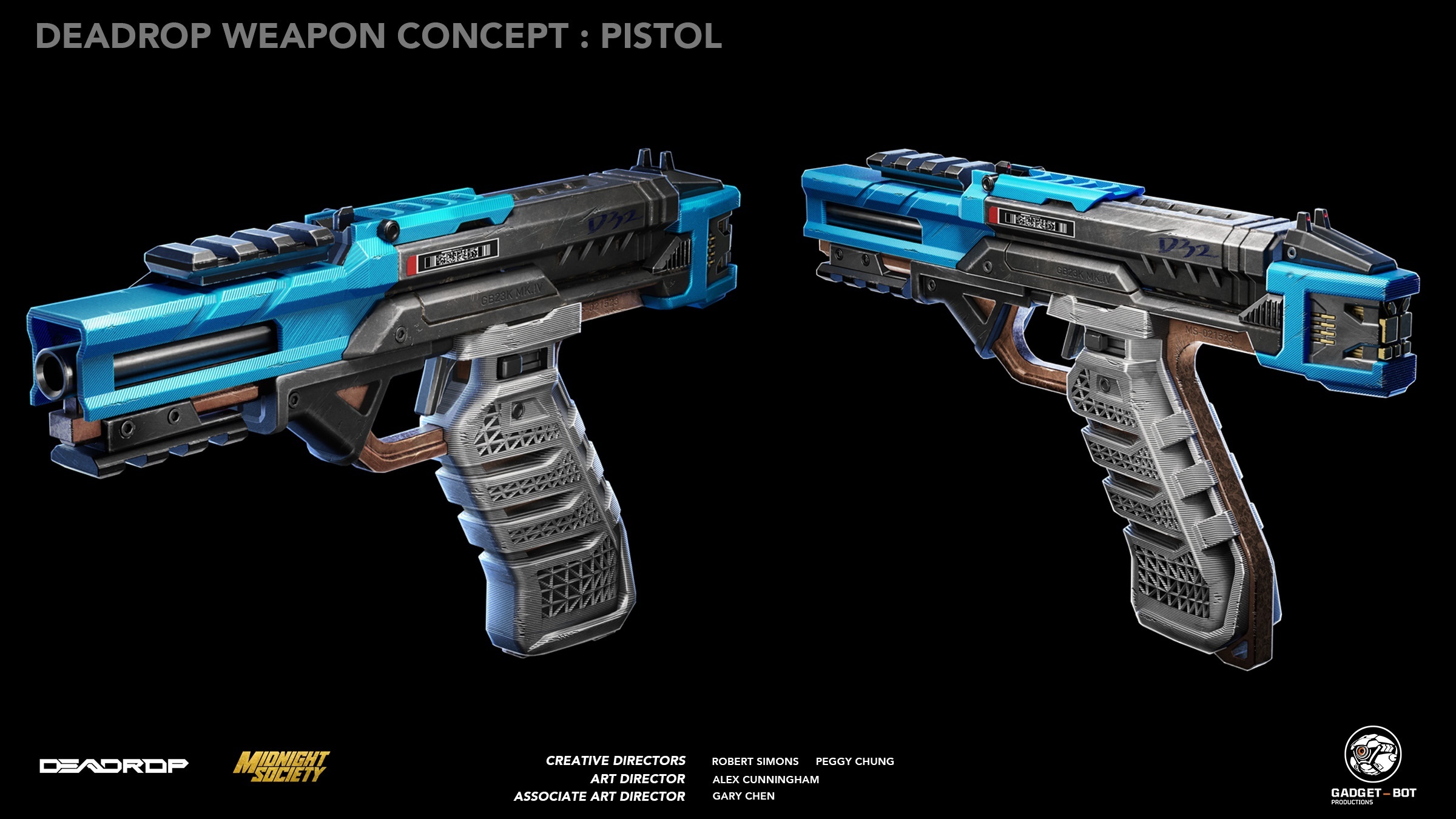 Inkedweapon deadrop pistol artstation