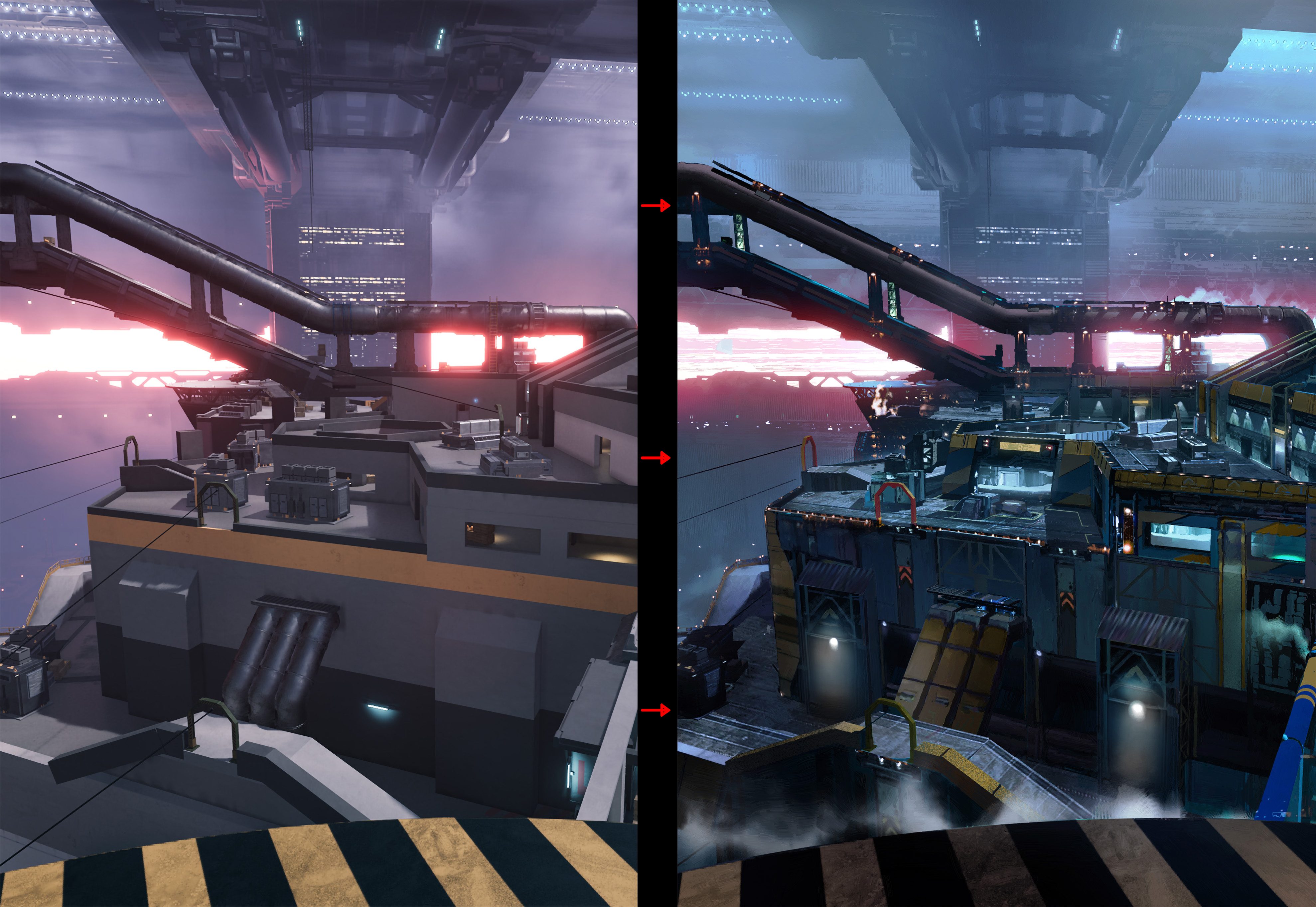 sector 3 contolPOI before after