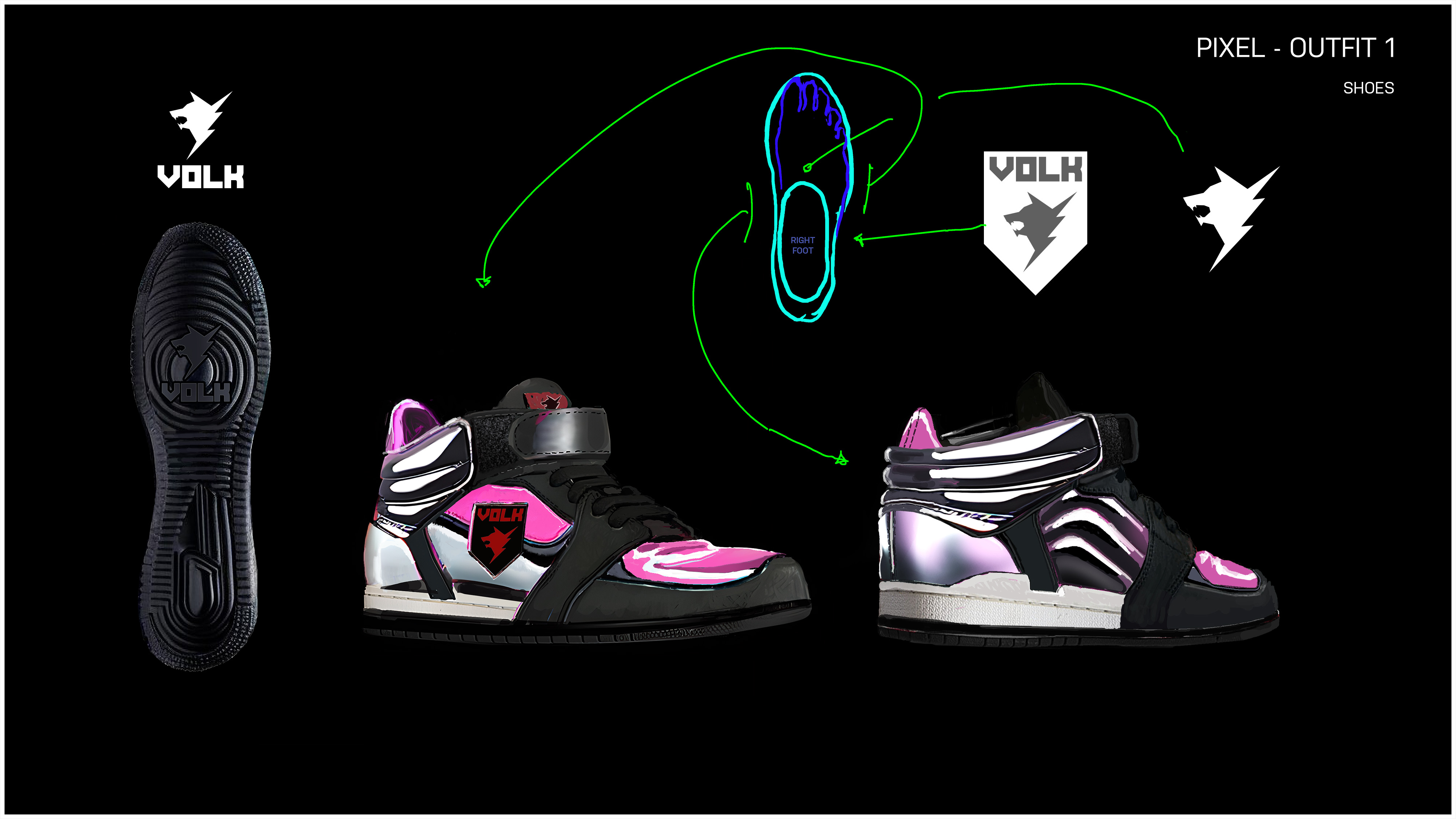 pixel outfit 1 shoes MIDTOPS 4K