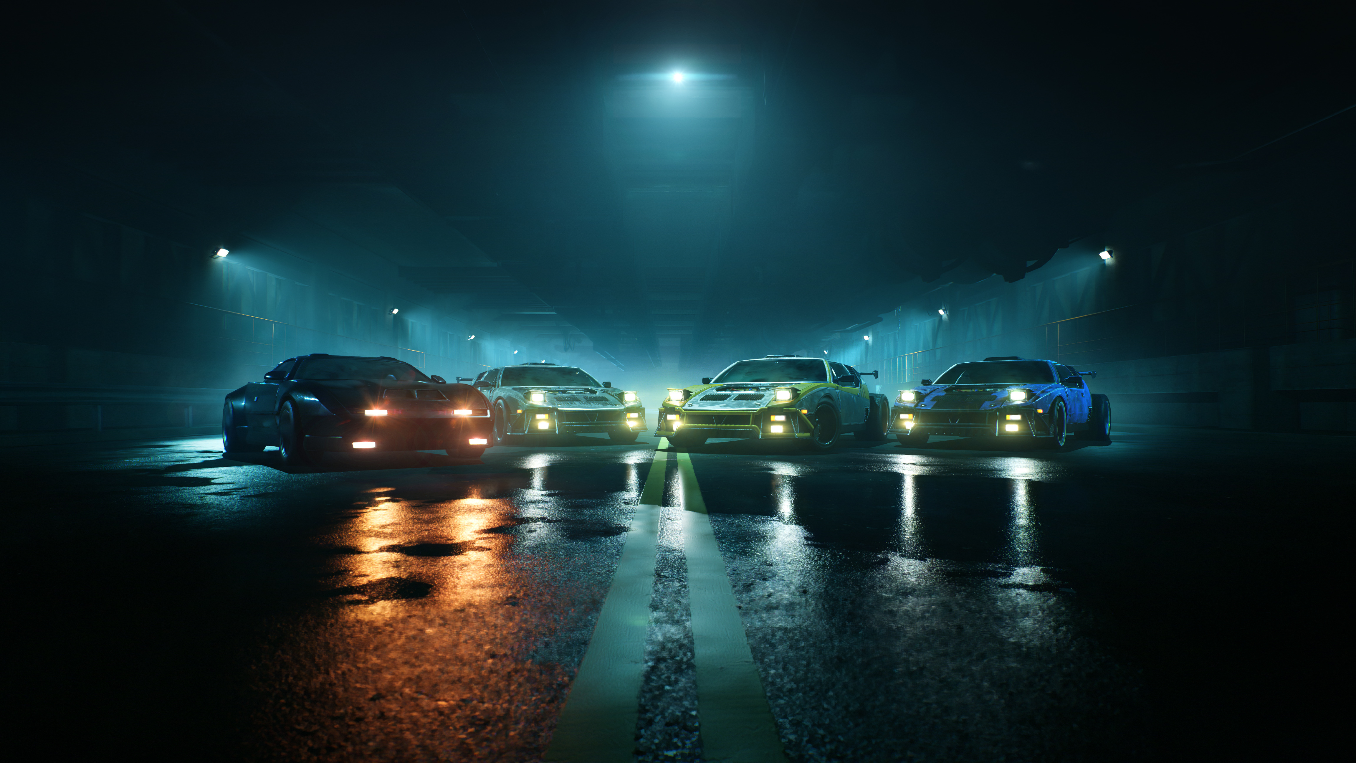 cars lineup full